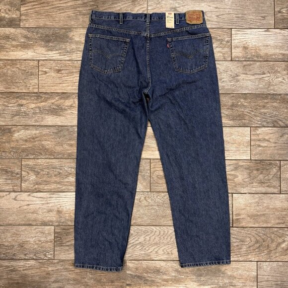 Levis Jeans Mens 44x34 Blue 550 Relaxed Tapered Medium Wash Denim Big & Tall NWT - Picture 1 of 10